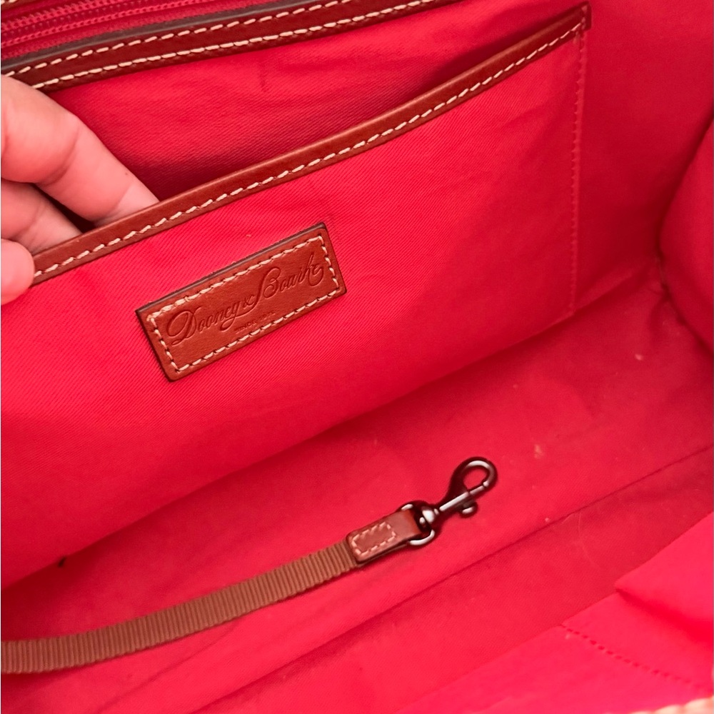 Dooney & Bourke Tan Suede Tote - Picture 8 of 10
